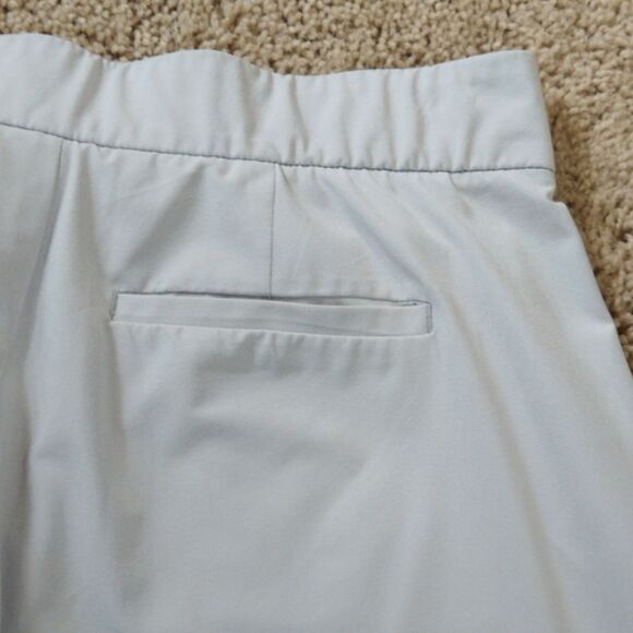 Athleta Tribeca Straight Wide Leg Capri Length Pants Light Grey Size 2 - Picture 5 of 8